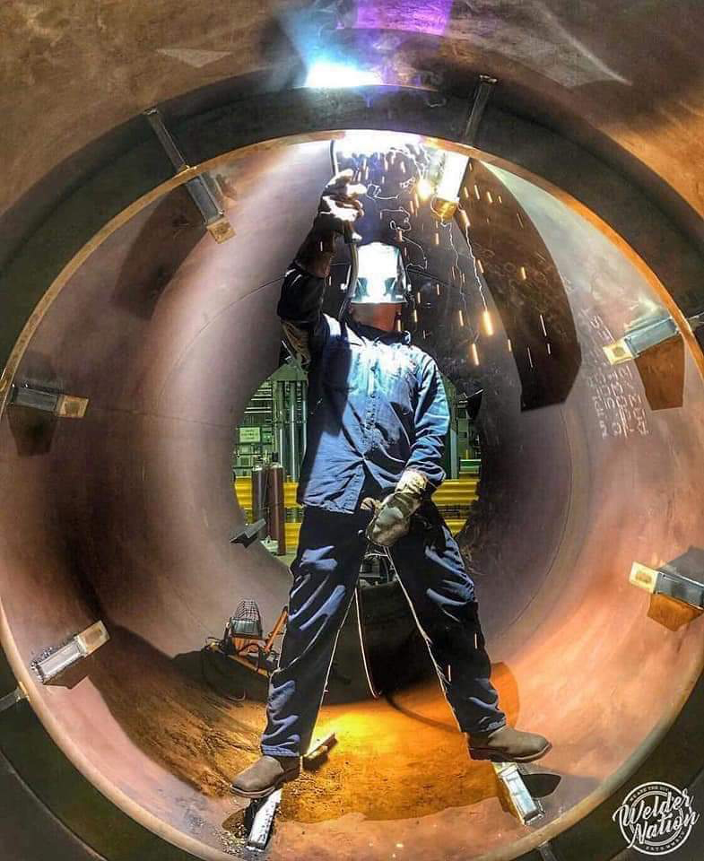 Welder At Work