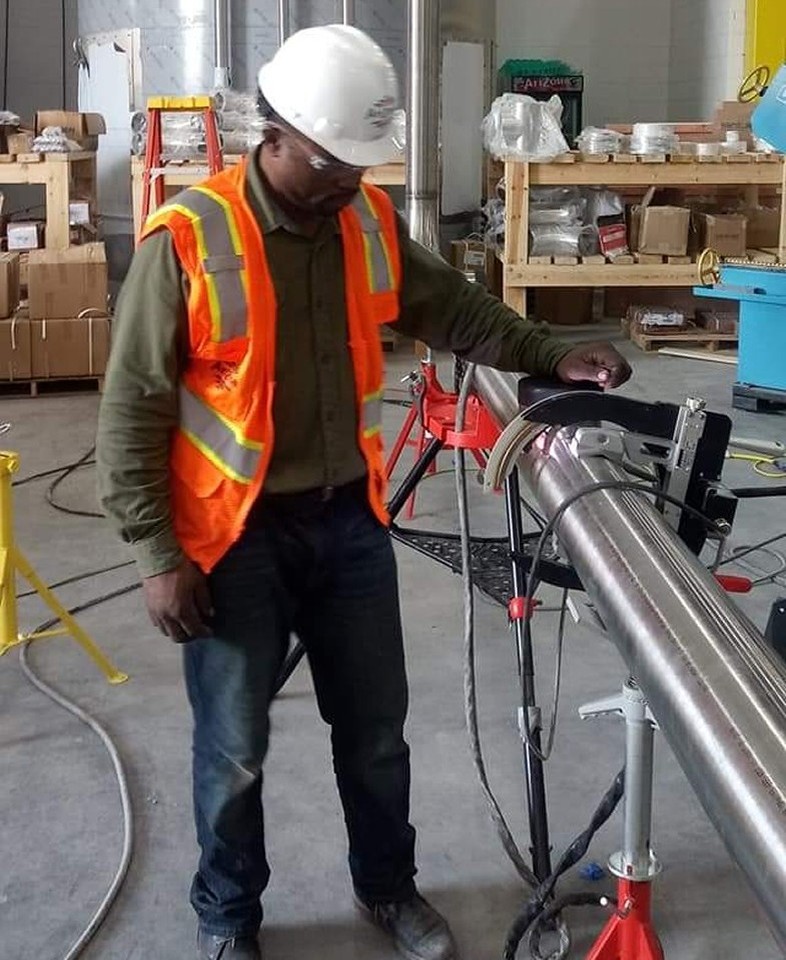 Welding Large Pipeline